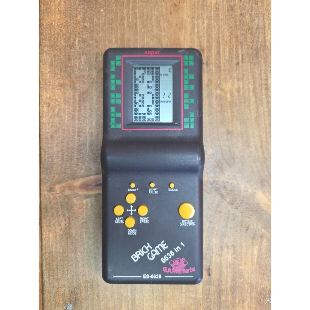 Brick Game 6638 In 1 Handheld LCD Game Vintage Retro 1990's Working E-6638